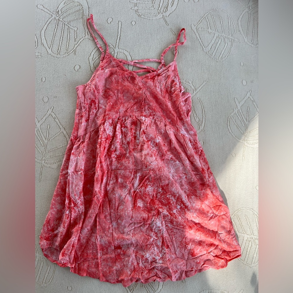 Wild fable Pink Tie-Dye Spaghetti Strap Swim Coverup
